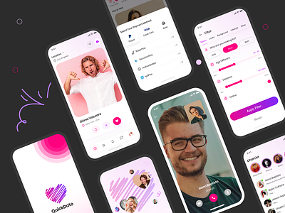 Dating App Design app design dating app dating app design dating app interface dating app ui mobile app mobile app design product design ui ux design web design
