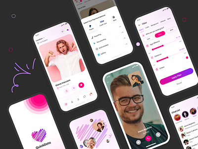 Dating App Design app design dating app dating app design dating app interface dating app ui mobile app mobile app design product design ui ux design web design