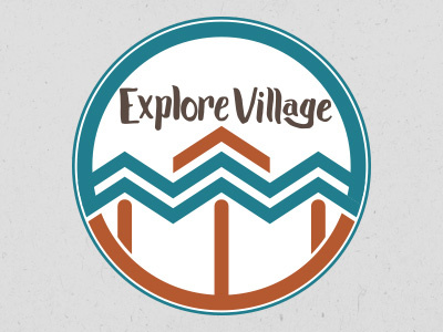 Explore Village aztec church design explore graphic design icon logo trees village wild wilderness