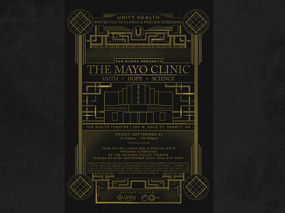 Movies art deco deco design gatsby gold great gatsby healthcare invite ken burns mayo clinic pbs