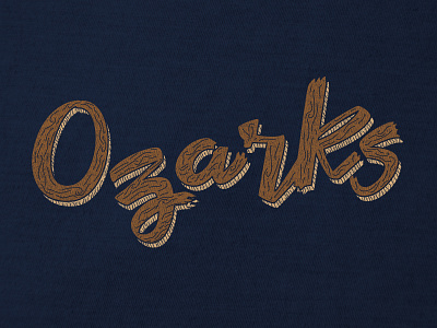 Ozarks apparel design fayetteville handlettering ozark ozarks shirt typography wood