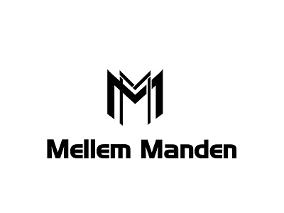 Mellem Manden Initial Letter logo adobe adobe illustrator brand design branding branding design fiverr fiverr.com flat logo initial logo initials logo logo logodesign m letter logo minimal minimalist minimalist logo minimalistic simplicity typogaphy