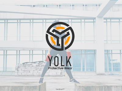 Yolk Protective Wear Logo branding clothing graphic design gym gym wear gymwear icon icon logo logo minimal minimal logo