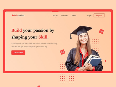 Education Landing Page education graphic design ui ui design ui ux website website design