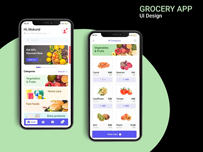 Grocery App UI Design app design branding design graphic design grocery inspiration ui ui design ui ux