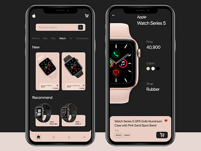 Apple iWatch App Design app design apple watch graphic design ios ios design ui ui design ui ux
