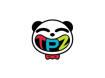 TPZ The Public Zoo Panda animals cute cute animals fun logo logo design logomark logos logotype