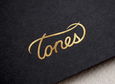 Tones Cursive Logo calligraphy lettering logo logo design logomark logotype script script lettering