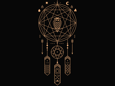 dream catcher owl poster