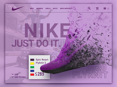 Nike Shoes Landing Page