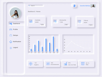 Dashboard Neumorphism beautiful branding dashboard app dashboard design dashboard ui design graphic design icon neumorphism dashboard neumorphism dashboard typography ui ux