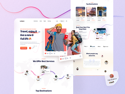 Travel Landing Page ✈️