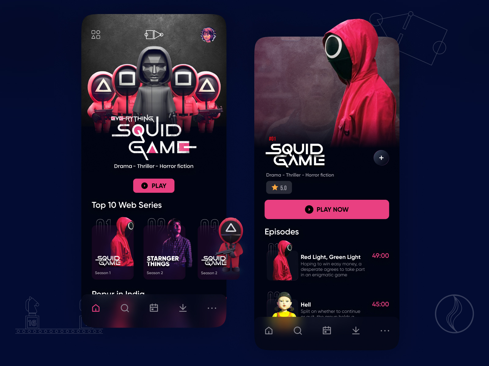 Squid Game App Design by Sweetie Mehtaa on Dribbble