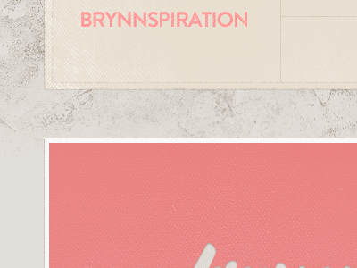 Brynnspiration grunge integration layout letterpress wordpress