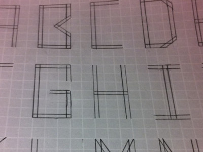 New Font - Unnamed font fontface sketch