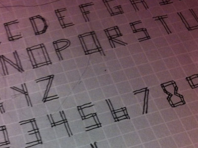 New Font - Unnamed font fontface sketch