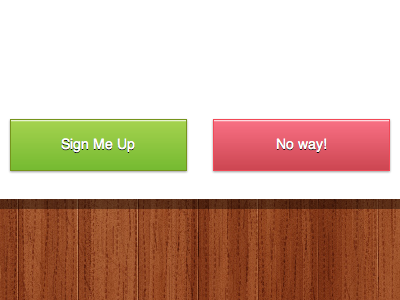 CSS is your friend button form green modal pink signup