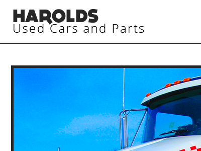 Harolds cars design layout ui