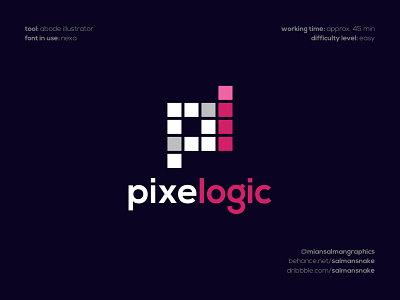 Pixelogic Logo Design