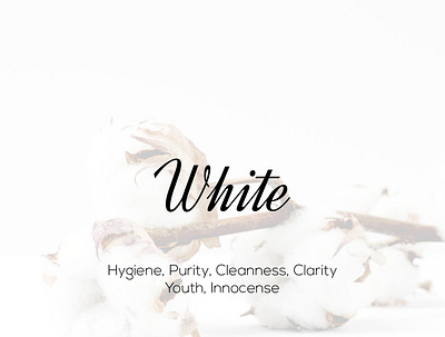 What does White Color represent? brand designer branding clarity cleanness color color palette colors graphic designer hygiene innocence logo designer purity white youth