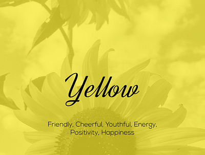 What does Yellow Color represent? brand designer cheerful color color palette colors energy friendly graphic designer happiness logo designer positive positivity yellow yellow color youthful