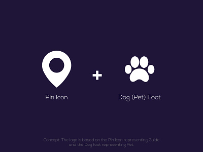 Pet Guide Logo Concept brand designer concept concept art concept design design dog foot graphic designer guide logo logo concept logo design logo designer pet foot pet logo pin icon