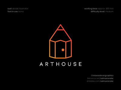 Arthouse Logo Design By Mian Salman On Dribbble Arthouse Logo Design By Mian Salman On Dribbble