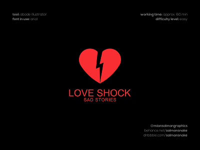 Love Shock Logo Design