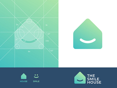 The Smile House - Logo Design brand designer dentist logo dentist logo concepts design dual meaning logos gradient logo graphic designer house logo logo logo construction logo design logo design branding logo designer logo mark logos minimal gradient logos minimal logo minimal style smile house smile logo