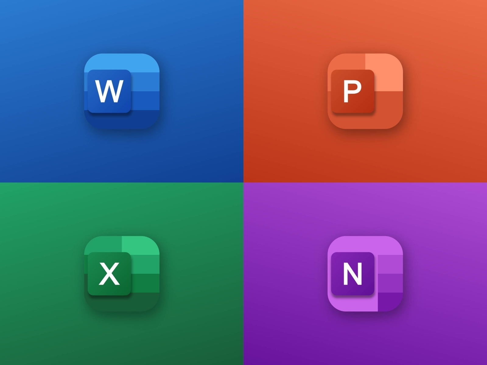 Microsoft Office 365 - Icons Redesign by Mian Salman on Dribbble