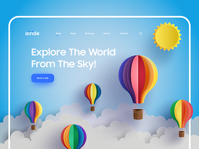 Air Balloon Ride Landing Page