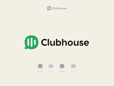 Clubhouse Logo Concept audio audio chat audio logo chat app chris do clubhouse clubhouse logo concept design content creation elon musk house influencer marketing ios app logo meeting rebrand redesign rooms trending ui
