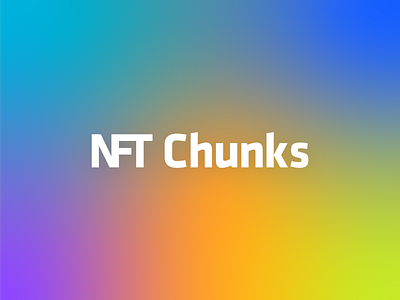 NFT Chunks Logo ar assets crypto cryptocurrency design icon logo logo design logomark marketplace meta metaverse nft nft logos nfts reality virtual vr wordmark
