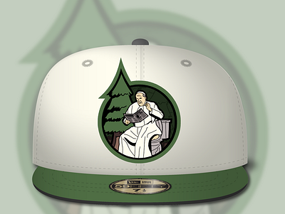 Pope Sit In The Woods Idiom Snapback design graphic design illustration merchandise