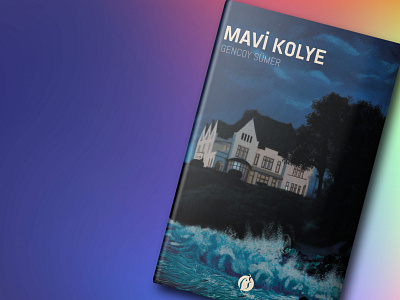 Mavi Kolye Book Cover artwork bookcover bookcoverdesign digital drawing graphicdesign illustration