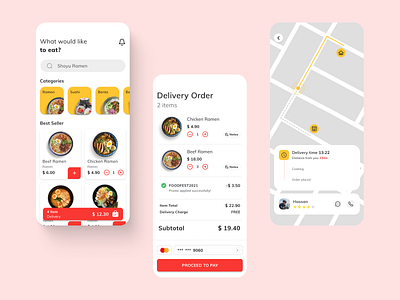 Food Delivery App 🍜 app ui ux
