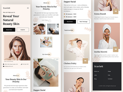 Scarlett - Responsive View by Rizqi Farhandy on Dribbble