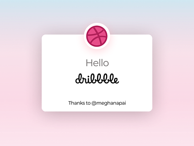 Hello dribble! first post hellowdribble uidesign uxdesign