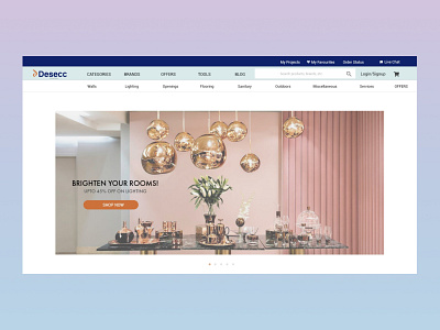 Desecc- Ecommerce website for Architects and Interior designers