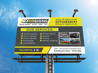 BILLBOARD DEISGN banner billboard billboard design branding illustration minimal poster art signage yardsign