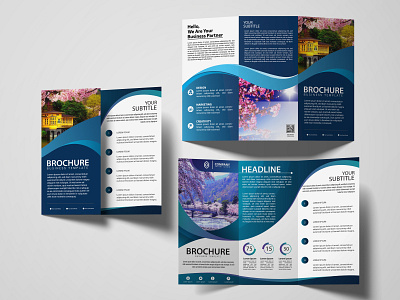 TRIFOLD BROCHURE DESIGN bifold brochure flyerdesign leaflet design trifold brochure trifold brochure design trifold template