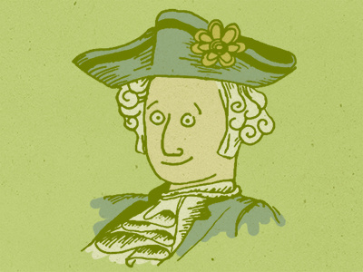 George Washington by Roxy doodle george washington president sideburns