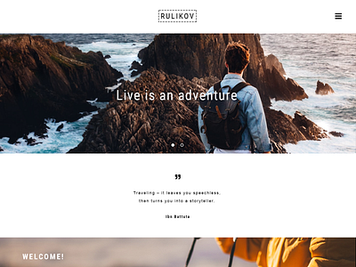 Travel-photographer design lesyakiwi lesyakiwiportfolio logo minimal portfolio site ui web website