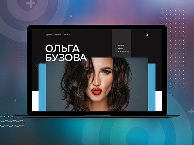 Olga Buzova's fan site design lesyakiwi lesyakiwiportfolio logo minimal portfolio site ui web website