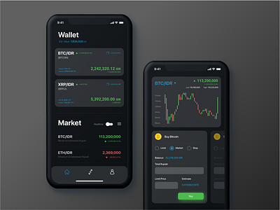 Cryptocurrency Mobile UI Concept app bank banking bankingapp bitcoin crypto exchange crypto wallet cryptocurrency design mobile app mobile ui ui ux wallet