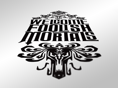 welcome foolish mortals v.1 disney haunted mansion magic kingdom poster w.i.p.
