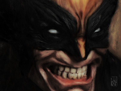 Wolverine illustrator logan photoshop portrait wolverine x men