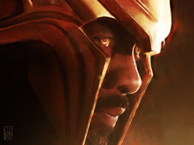 Heimdall disney illustration illustrator marvel painter photoshop portrait