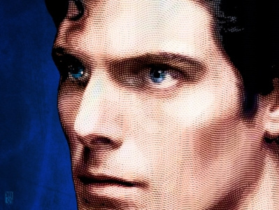 Superman clark kent dc illustration illustrator photoshop portrait superman vector