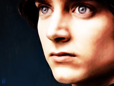 Frodo illustrator lord of the rings painter photoshop portrait tolkien